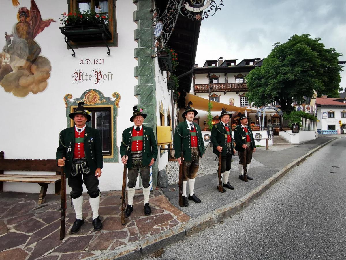 Gasthof & Hotel Zur Post Wallgau Exterior foto